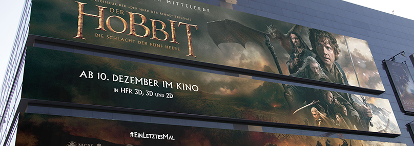 Mockup einer Kinoverkleidung zum Blockbuster Hobbit Mockup einer Kinoverkleidung zum Blockbuster Hobbit